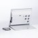 Electronic desktop watches: calendar, alarm clock, thermometer, 8.8 x 7.8 cm, CR2025
