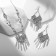 Set 2 items: earrings, necklace "India" Flora and fauna, color black silver, 32 cm