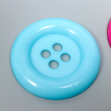 A button decorative plastic "Color" mix 4.7x4.7 cm for creativity-1