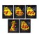 Notebook 48 sheets Cell "Orange Gang", cover coated cardboard, selective matte varnish, unit 65 g/m2, 5v mix