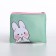 Children's textile wallet "Bunny", 11x9x0.5 cm, mint color