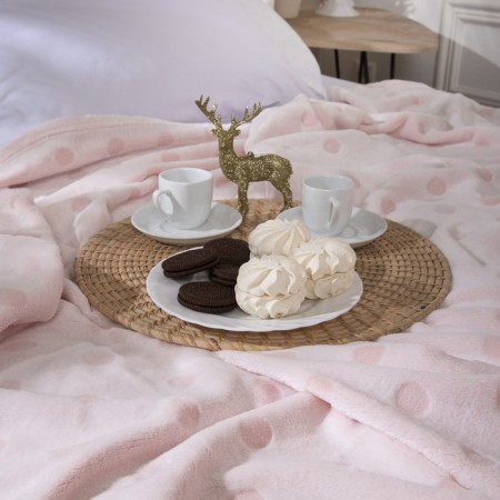 Plaid was valid "peas", size 180x200 cm, pink color-2
