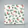 The box for cupcakes is folding with bilateral application "bullfinch", 16 x 16 x 10 cm, new year