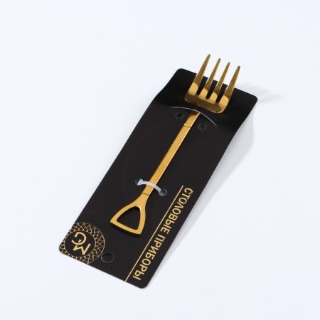Desser for stainless steel magistro "rake", length 12 cm, gold color-7