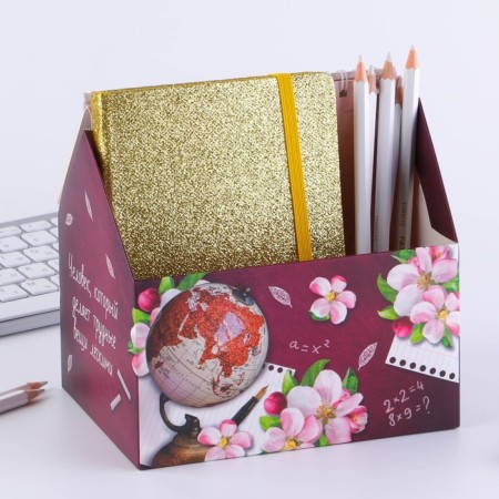 Glider - box "Golden Teacher", 50 sheets, 16x15x12 cm-4