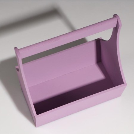Wooden Kashpo "Willian Long", with a pen, purple, 25 × 12.5 × 10 (28) cm-2