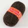 Woolen yarn "needlewoman" 70% wool, 30% acrylic, 100g (dark brown)