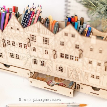 Stand for pencils and pens Robokub "Houses Fahverk"-5