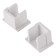 A plug for aluminum profile General, 12x16 mm, packaging 20 pcs.