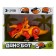 Dinobot robot reacts to touch, light and sound effects, metallic, orange color