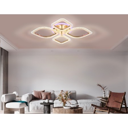 LED ceiling LED with Ambrella Light, Original, Fa5149, LED, 62 W, ​​4650LUM, 3000-6400K, Gold Color.-1
