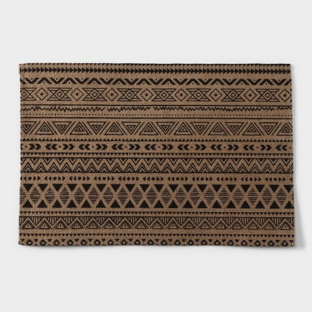 Serving napkin on the table "Old", 44.6 × 29.5 cm, black color