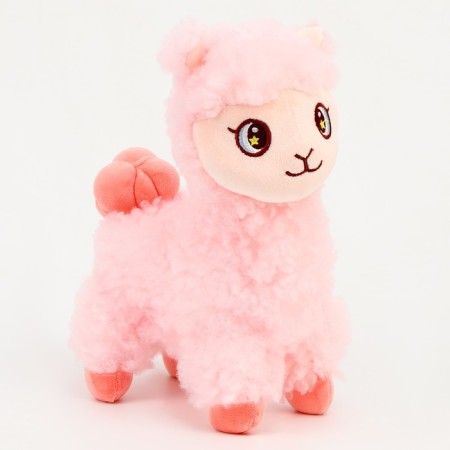 Soft toy "Lama", 25 cm, pink color
