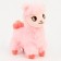 Soft toy "Lama", 25 cm, pink color