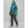 Ski suit female, size 58, green color
