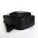 City backpack of artificial leather with lightning, 3 pockets, black color
