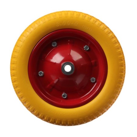 Polyurethane wheel, d = 340 mm, hub: diameter 20 mm, length 89 mm-3