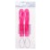 Set of children's silicone spoons, pink color
