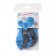 Shar Latex 12 "Happy New Year", blue, silver New Year's set 5 pcs.