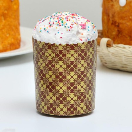 Paper form for cake "New Standard" 70 x 85 mm, mix (packing 2400 pcs)