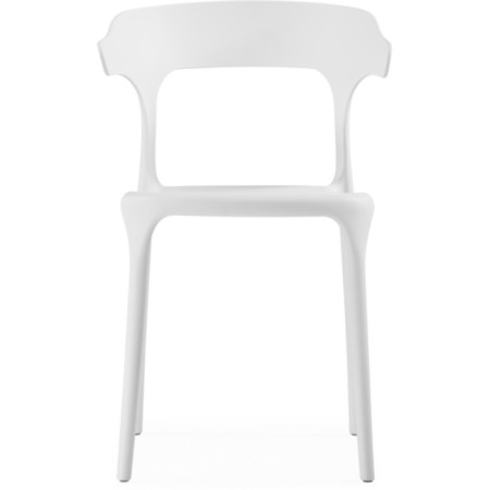 Plastic stool Vite plastic, white 49x48x75 cm-1
