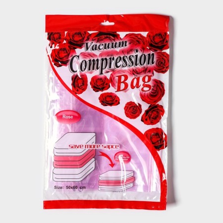 Vacuum storage package "Rose", 50 × 60 cm, flavored, transparent-4