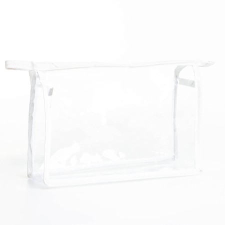 Cosmetic bag with lightning, white/transparent color-1