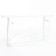 Cosmetic bag with lightning, white/transparent color