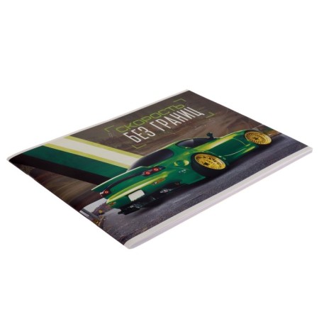 Album for drawing A4, 32 sheets on the paper clip "Speed ​​without borders", covered cardboard, block 100 g/m²-1