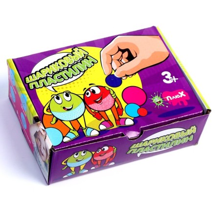 Ball plasticine 6 colors, in capsules, 50 ml-7