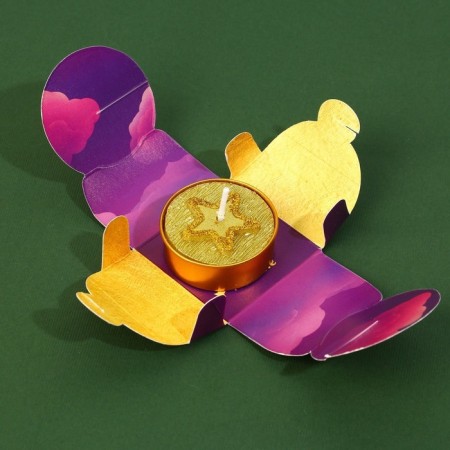 Tea candle "New Year", d = 4 cm, mix-8