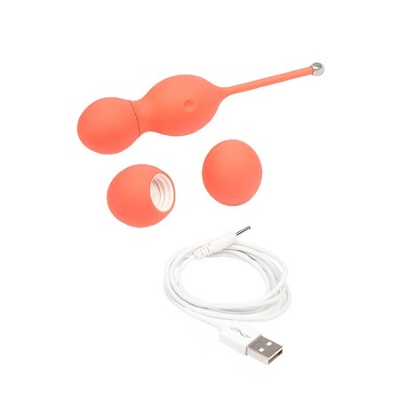 We-Vibe Bloom Kegel simulator, vaginal balls, orange color-1