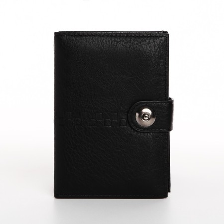 Cover on the magnet, for auto documents and passports, black color