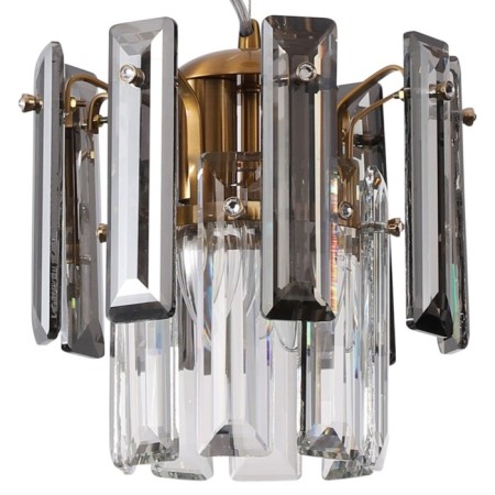Suspension lamp TON 2XE14 40W, size 22x22x50-100 cm, bronze color-1