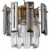 Suspension lamp TON 2XE14 40W, size 22x22x50-100 cm, bronze color