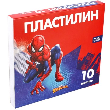 Plasticine 10 colors 150 g "Superhero", Spider-Man-4