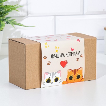 Set of paired mugs sublimation "best cats", 320 ml, with application-5