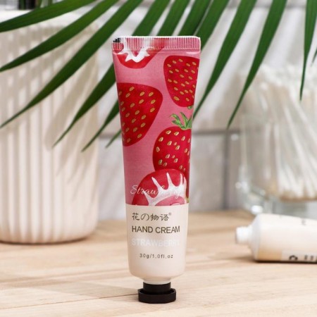 Hand cream "Strawberry" moisturizer, 30 ml-1
