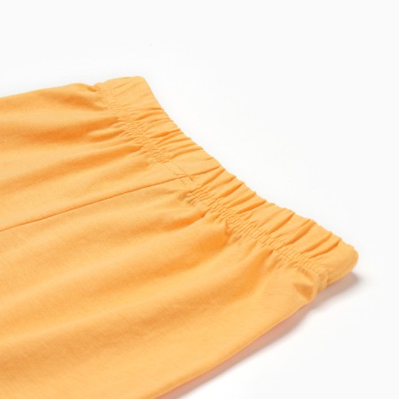 A set for the boy "Geometric figures" (T-shirt/shorts), white/orange color, height 98-104 cm-3