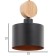 Lamp Bayerlux 88332/1 E27 40W Black-gold 15x15x21-121 cm