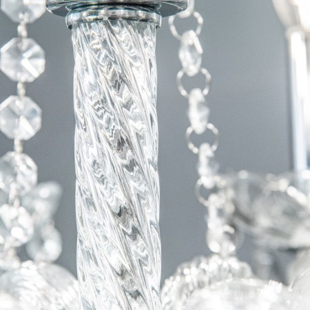 Люстра "Эвелина" 8хЕ14 40Вт хром 60х60х40-100см BayerLux-11