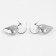 Earrings Metal "Heart" captivity mini, color silver