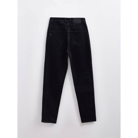 Women's jeans with a high landing CONTE Elegant Mom Fit, size XL, color Washed Black-7