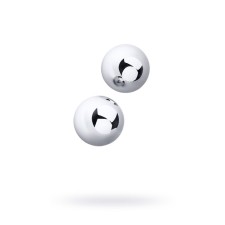 Vaginal balls Metal by toyfa, silver color, d = 3 cm