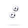 Vaginal balls Metal by toyfa, silver color, d = 3 cm