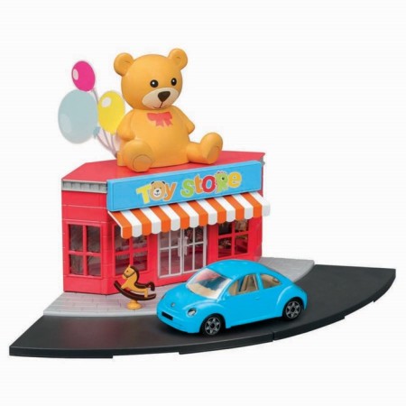 Набор игровой Bburago «Построй свой город! Магазин игрушек», с машинкой Street Fire, 1:43