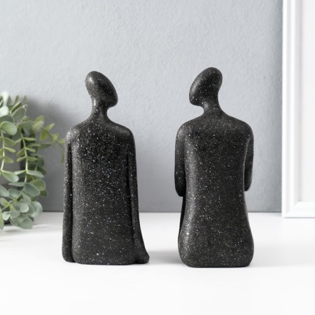 Polystone souvenir "close - far" black set 2 pcs 9x19x19.5 cm-5