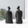 Polystone souvenir "close - far" black set 2 pcs 9x19x19.5 cm