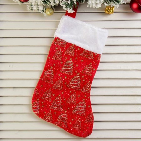 A toe for gifts "Star dust" 17x35 cm, red-gold-1