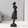 Polystone souvenir "Girl with a child" Black 34x9.5x9 cm